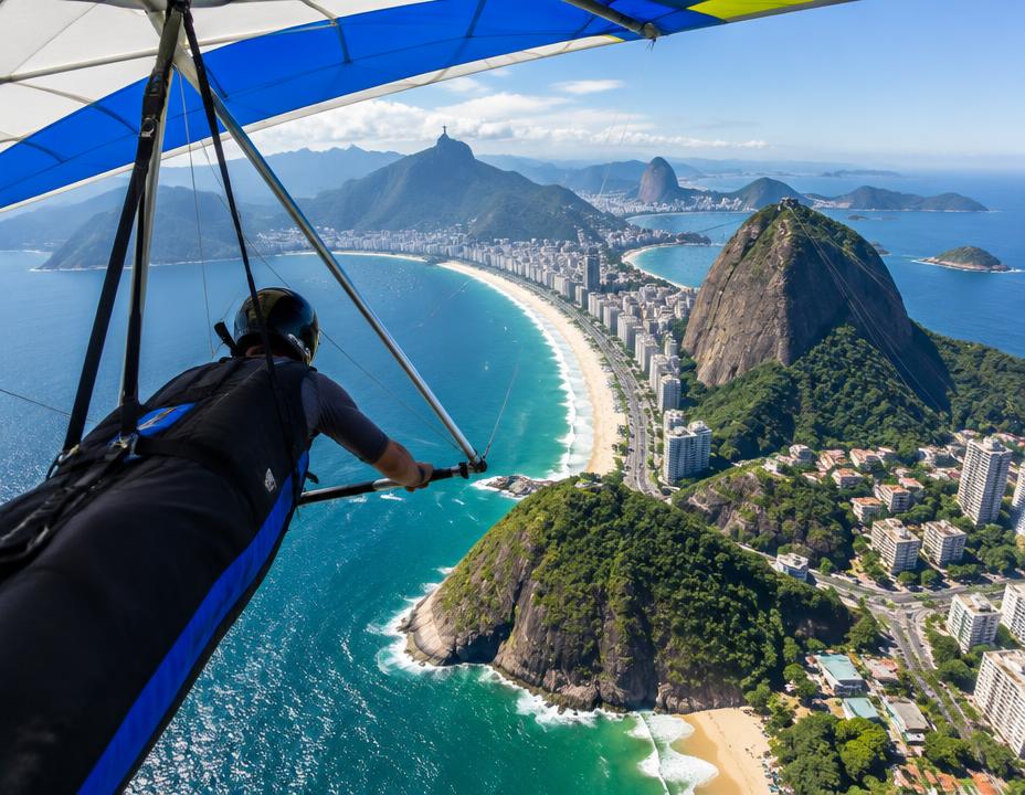 Hang Gliding Tandem Flight in Rio